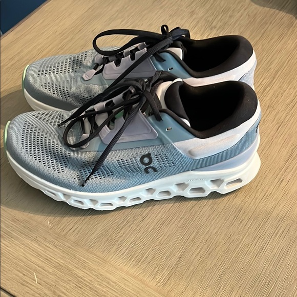 On Cloud Stylish Blue and Black Sneakers - Picture 5 of 6